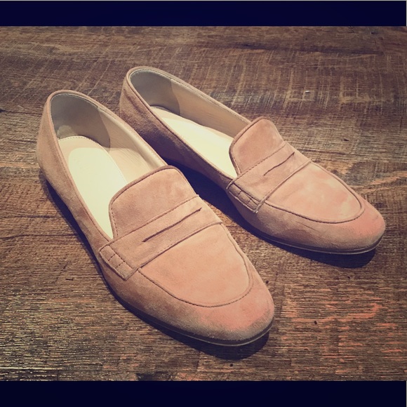 J. Crew Shoes J Crew Tan Suede Womens Loafers Poshmark